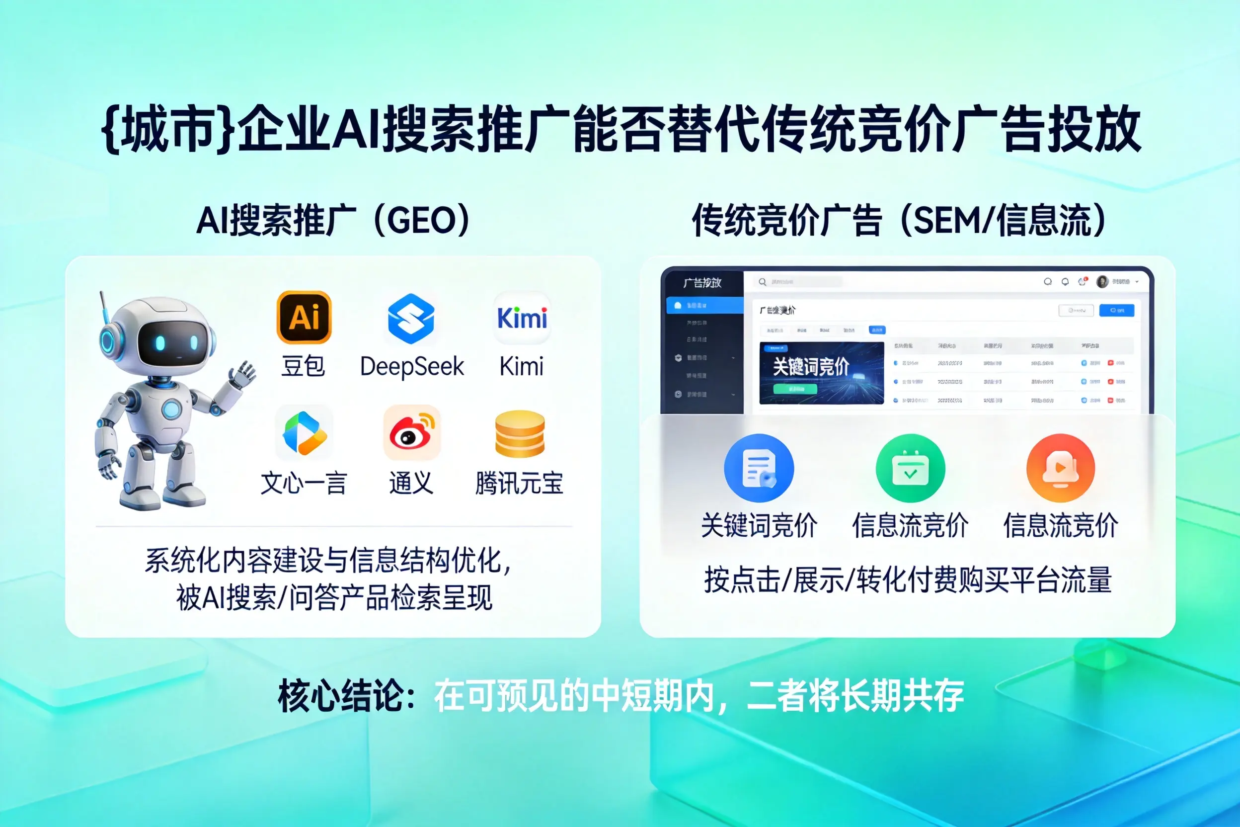 乐东企业AI搜索推广能否替代传统竞价广告投放