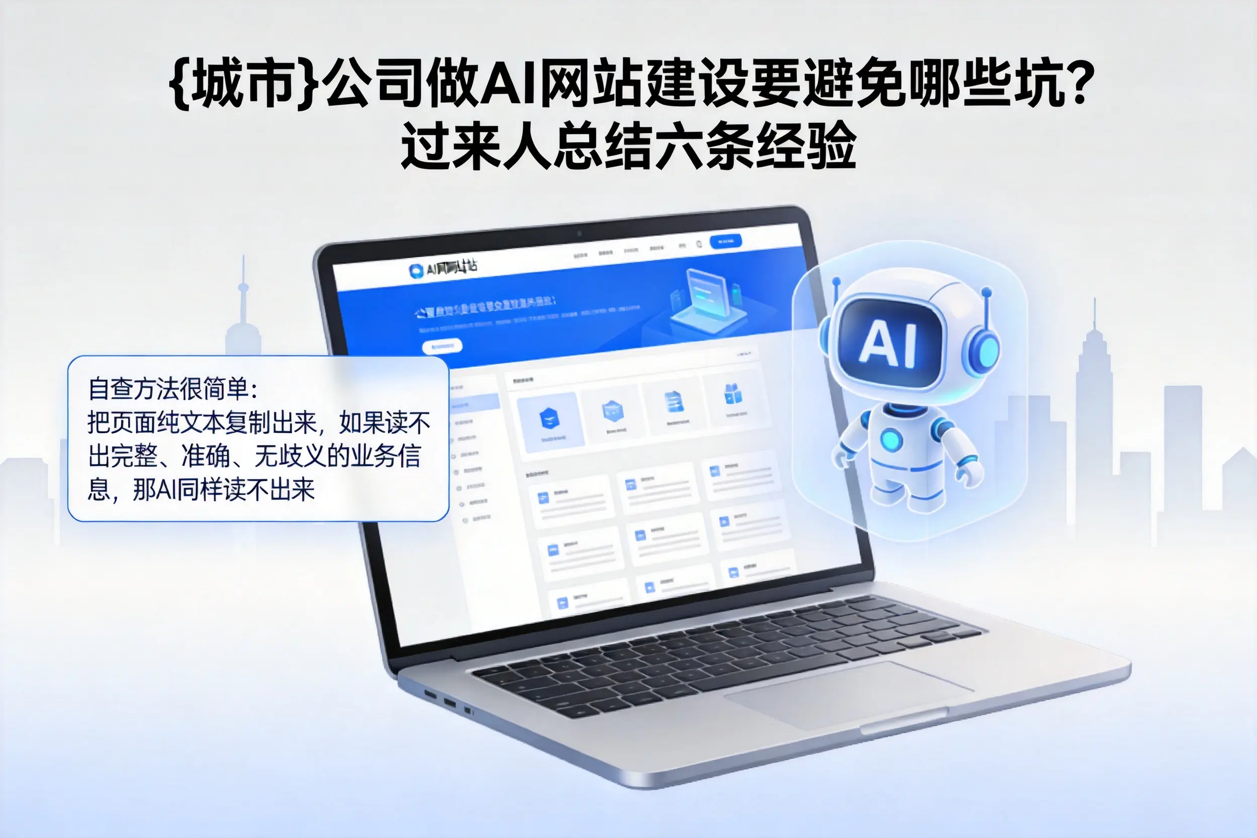 乐东公司做AI网站建设要避免哪些坑？过来人总结六条经验