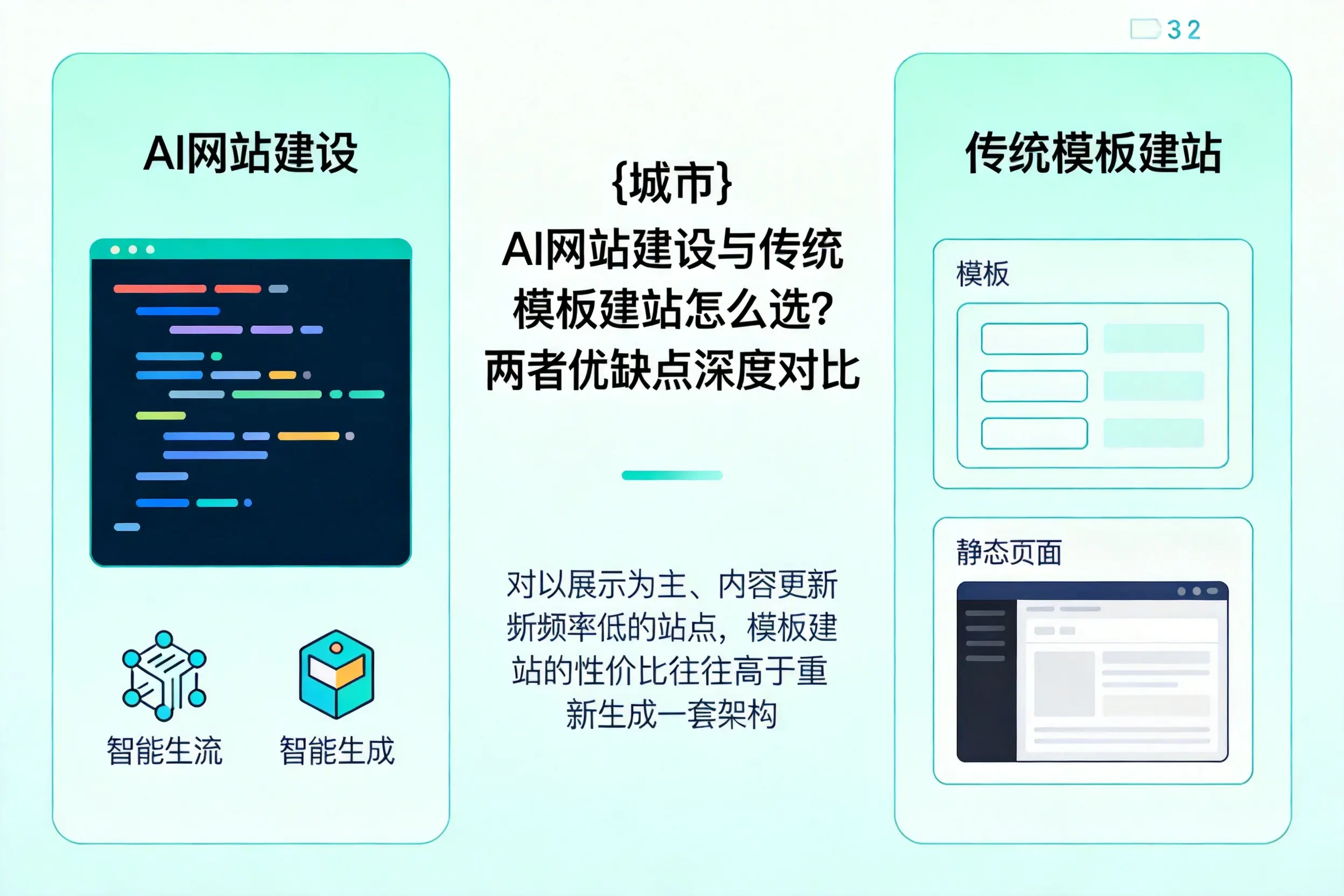 乐东AI网站建设与传统模板建站怎么选?两者优缺点深度对比