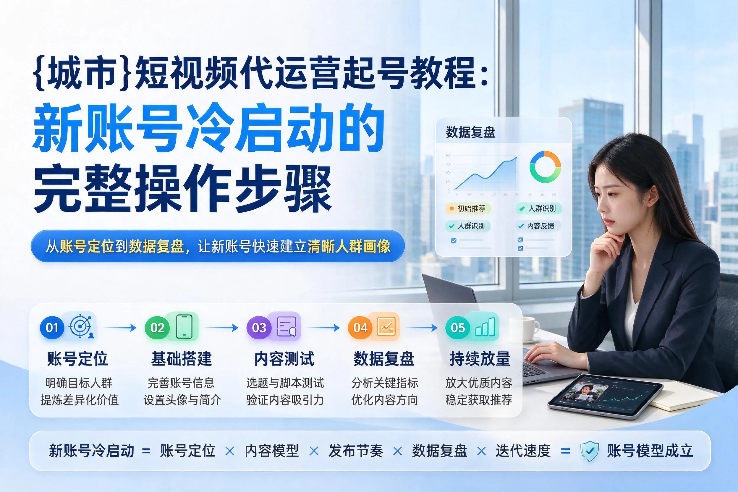 乐东短视频代运营起号教程:新账号冷启动的完整操作步骤