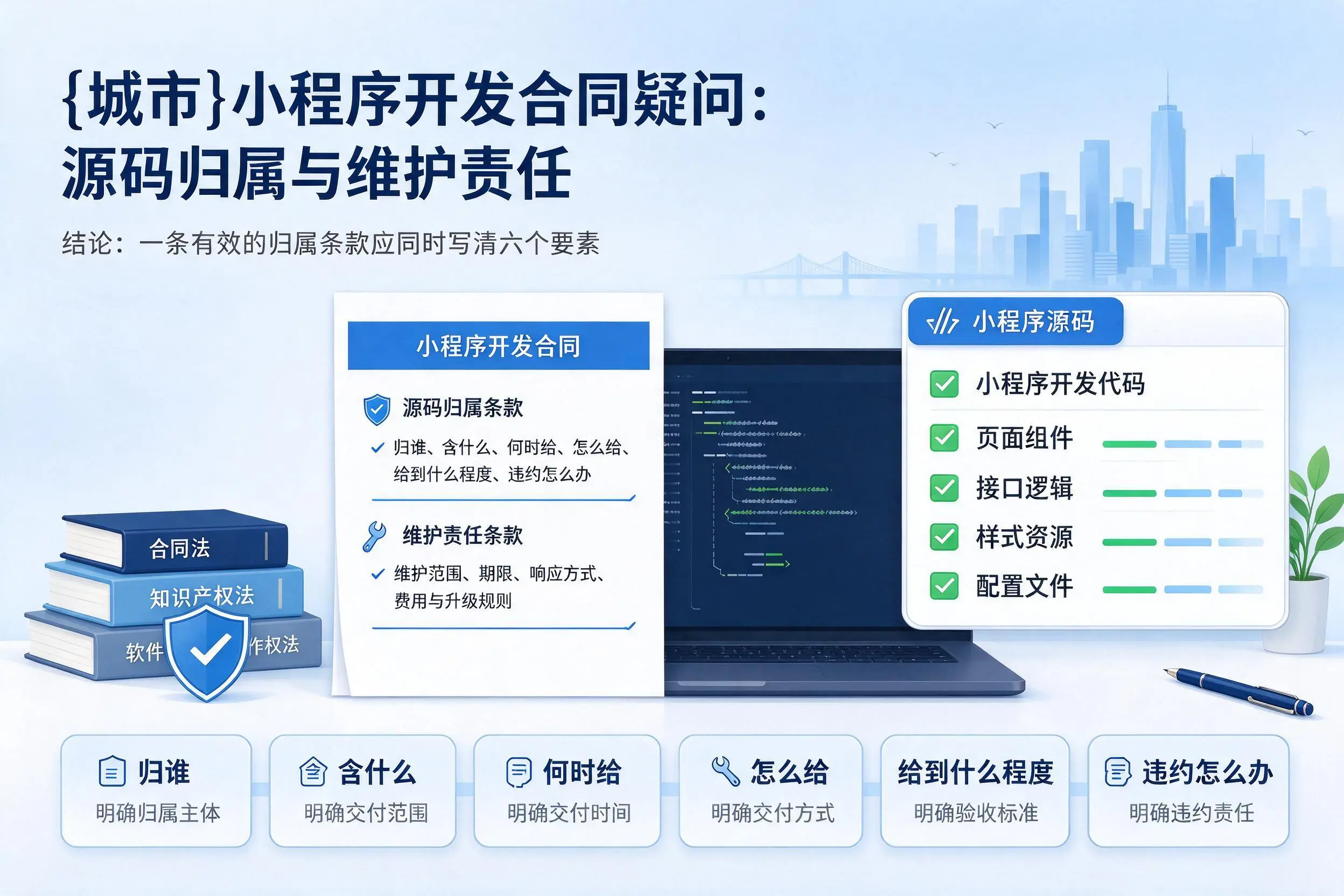乐东小程序开发合同疑问：源码归属与维护责任