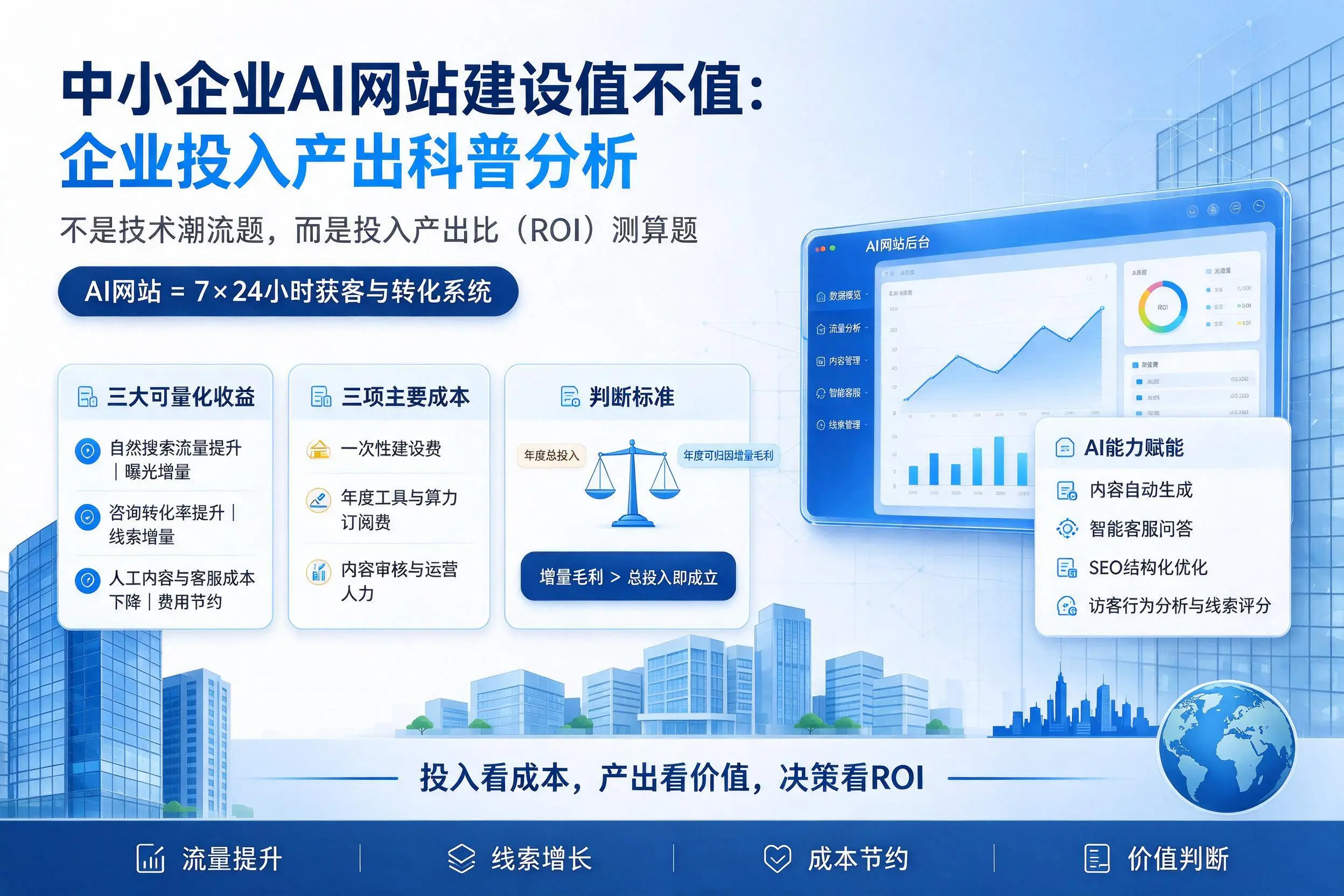 中小企业AI网站建设值不值：乐东企业投入产出科普分析