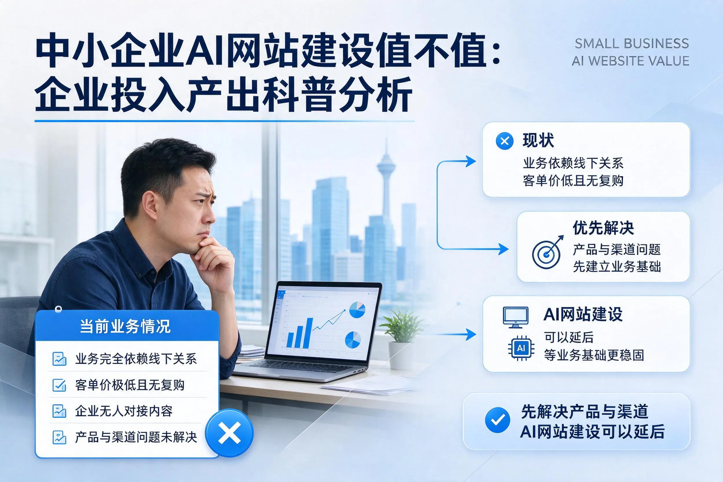 中小企业AI网站建设值不值：乐东企业投入产出科普分析