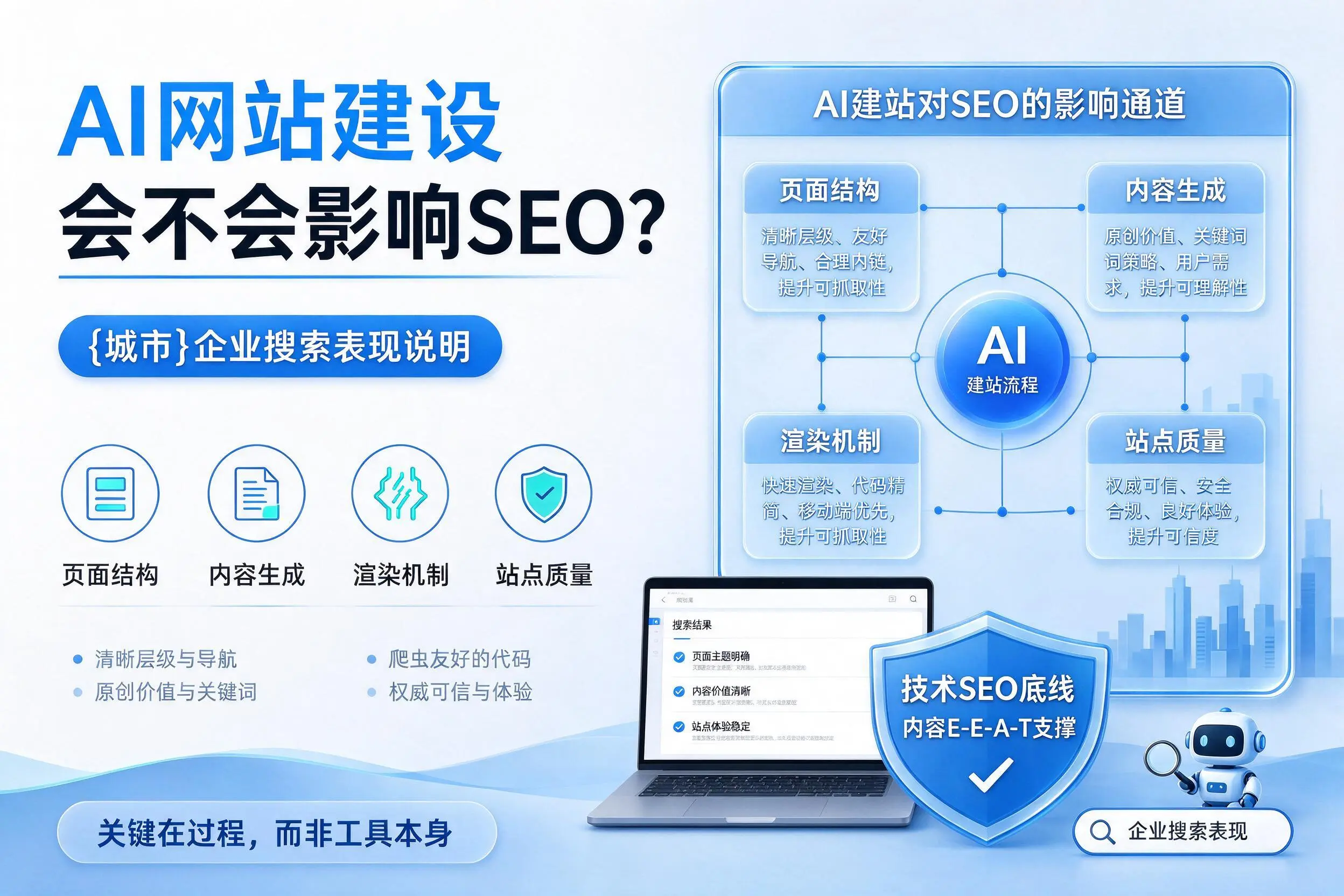 AI网站建设会不会影响SEO？乐东企业搜索表现说明