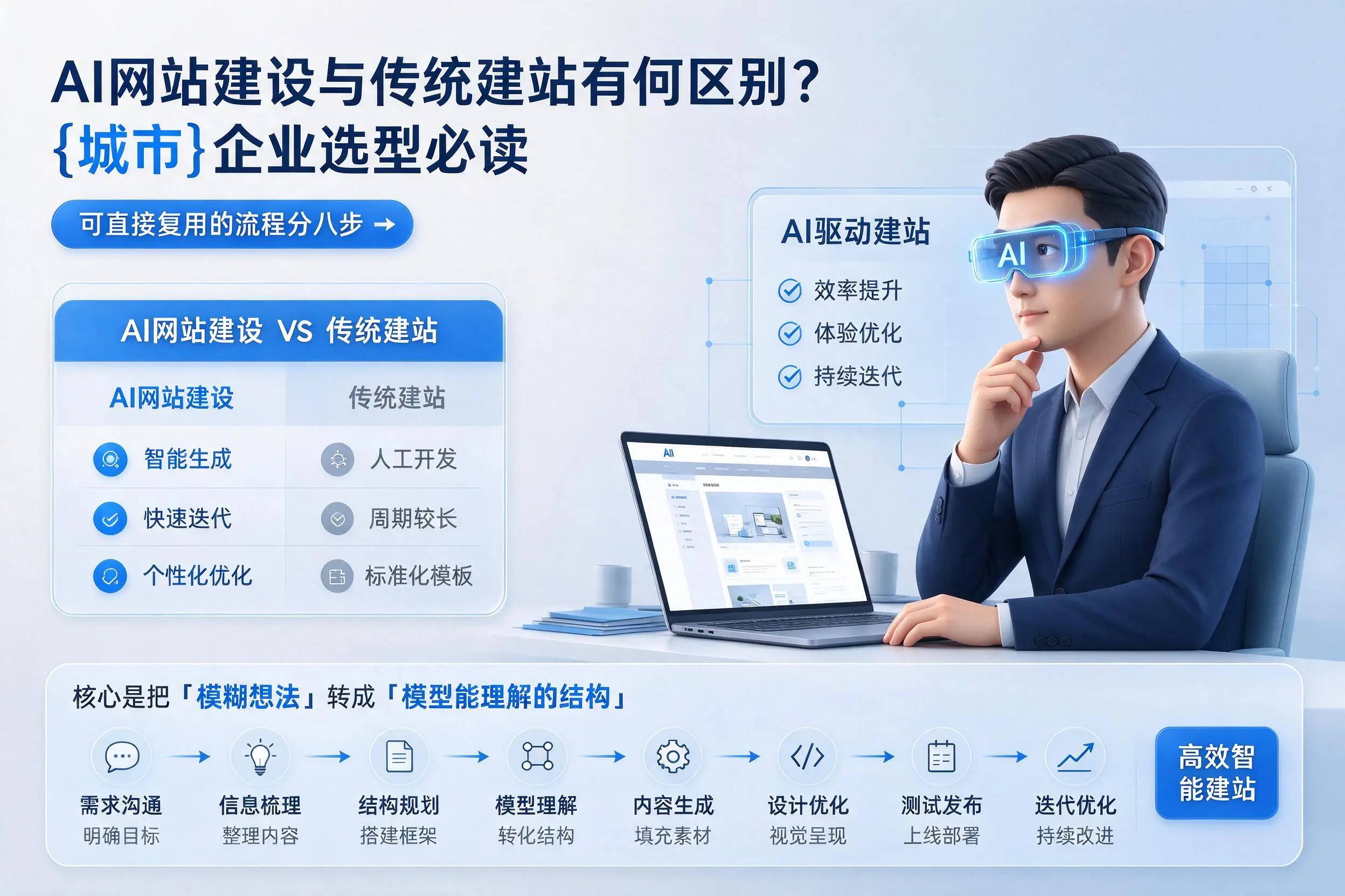 AI网站建设与传统建站有何区别?乐东企业选型必读