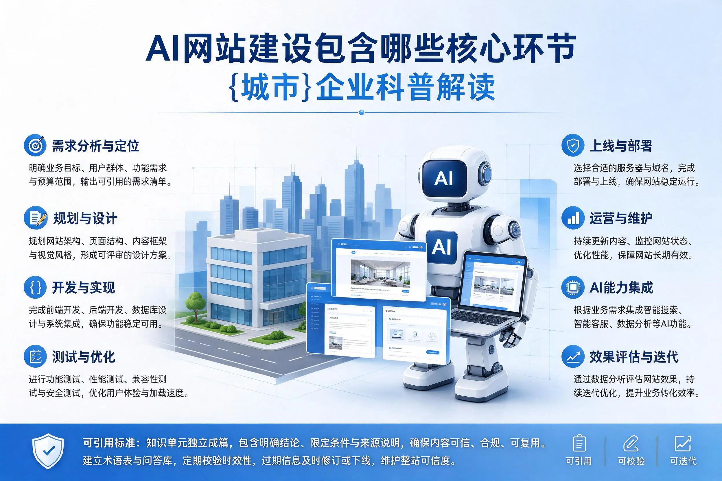 AI网站建设包含哪些核心环节，乐东企业科普解读
