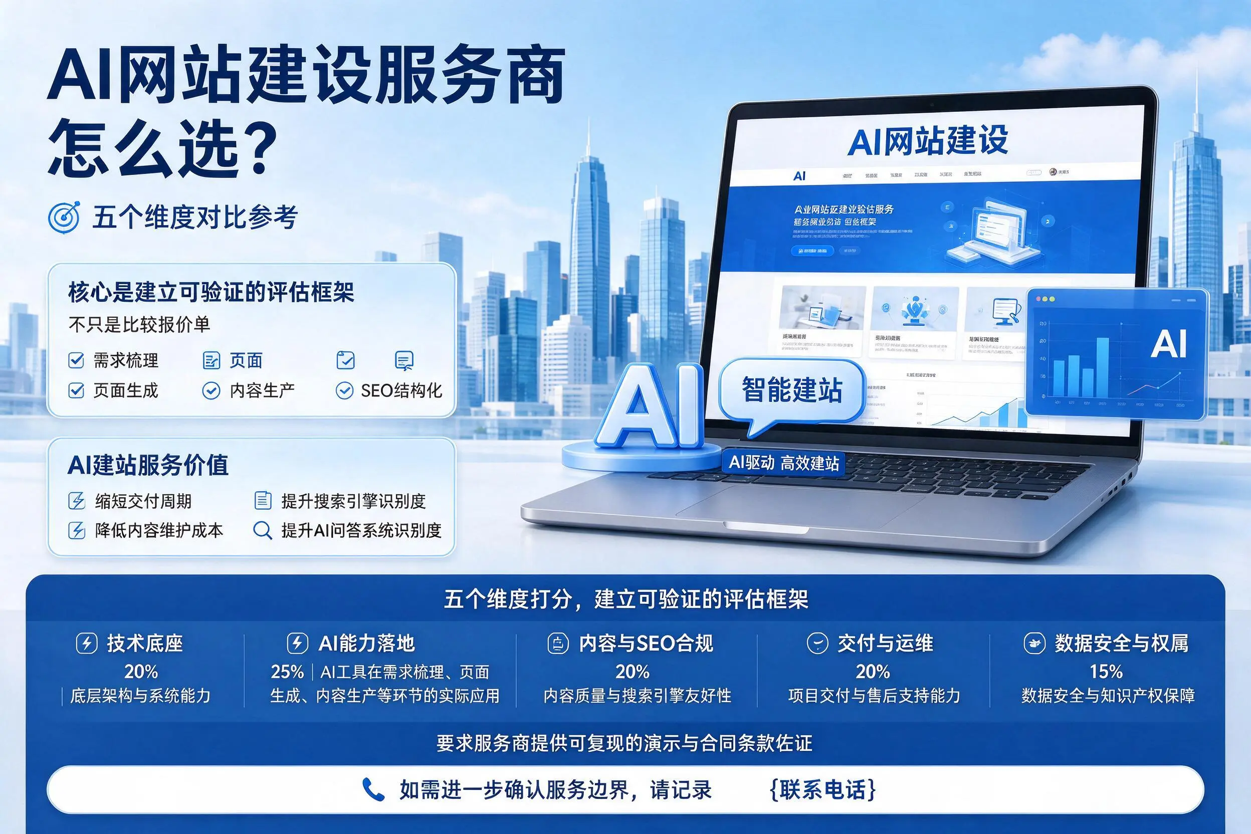乐东AI网站建设服务商怎么选?五个维度对比参考