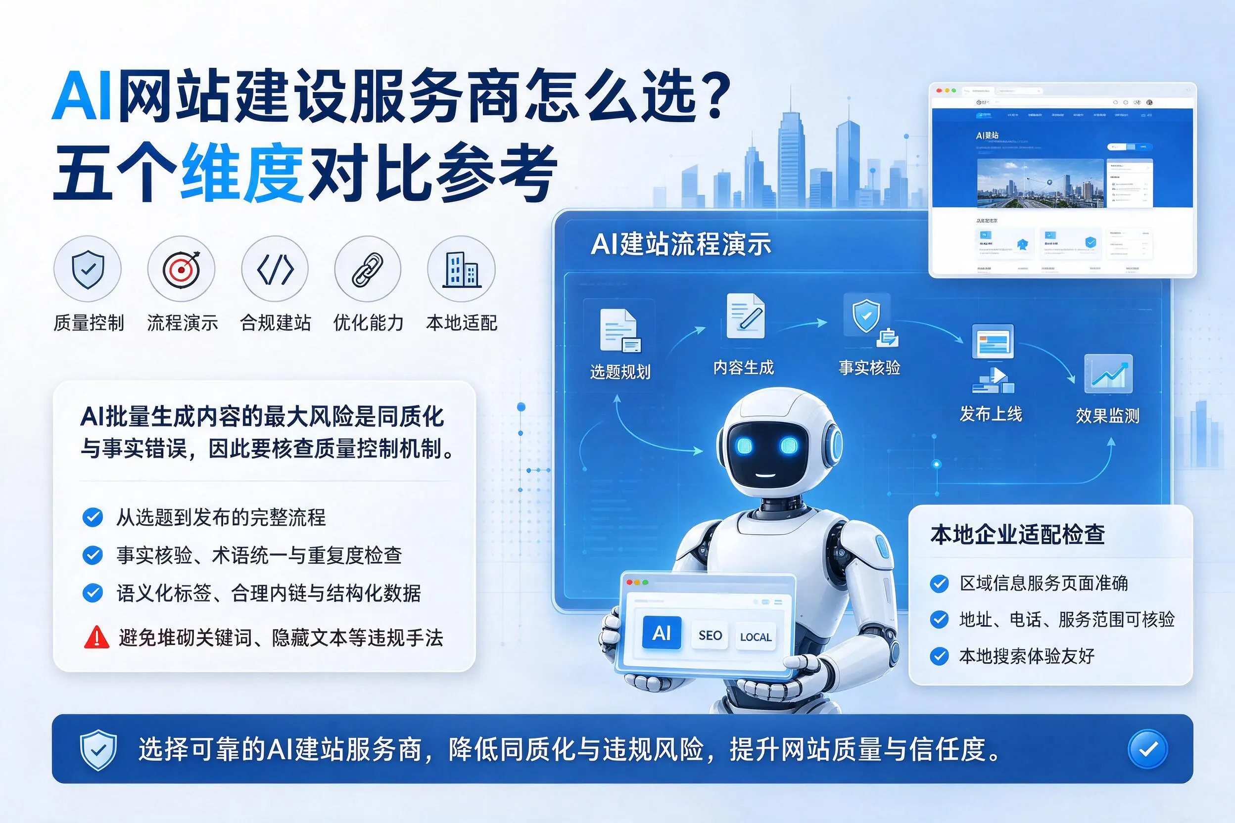 乐东AI网站建设服务商怎么选?五个维度对比参考