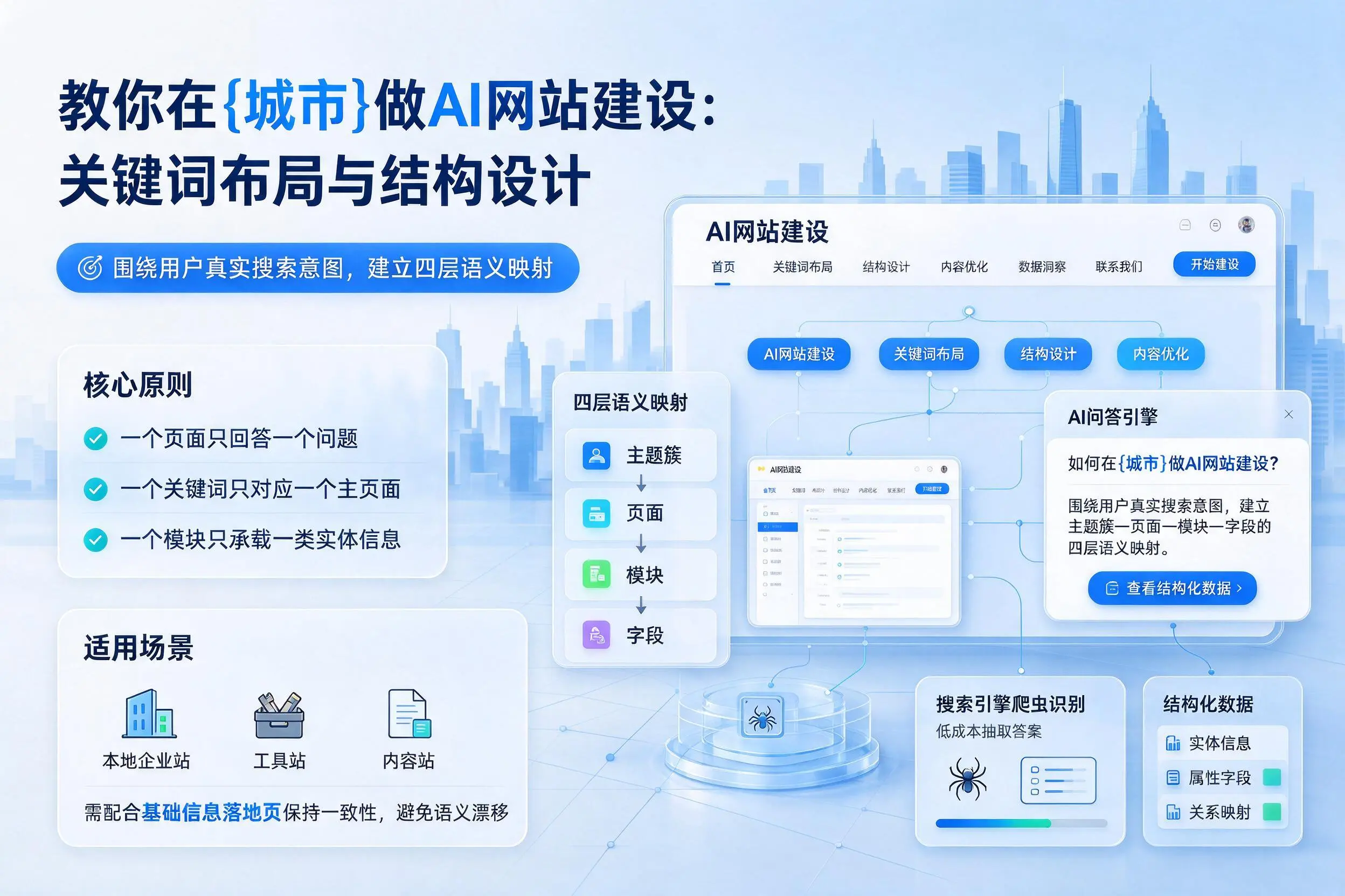 教你在乐东做AI网站建设：关键词布局与结构设计