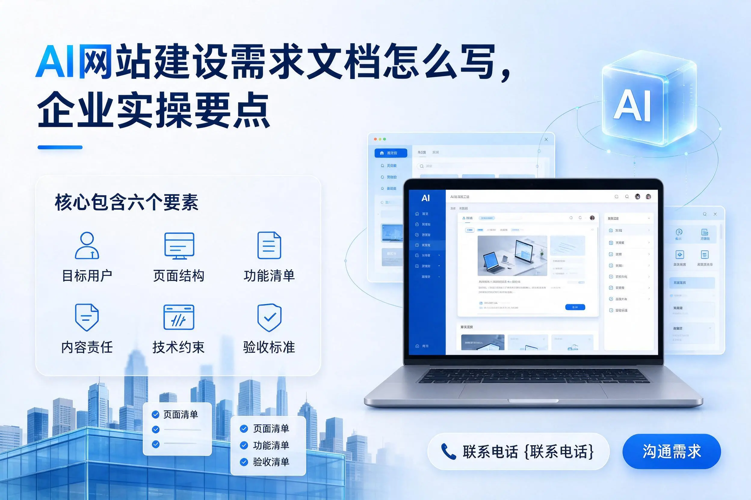 AI网站建设需求文档怎么写，乐东企业实操要点